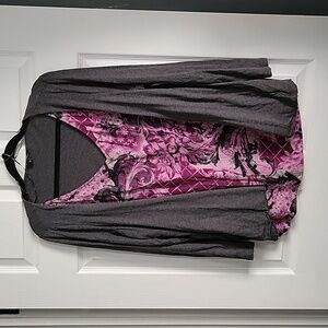 Rhinestone Long Sleeve Casual Top